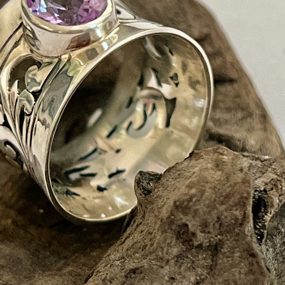 Janice Girardi Sterling Silver Amethyst String. View 4